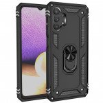 Wholesale Tech Armor Ring Stand Grip Case with Metal Plate for Samsung Galaxy A32 5G (Black)